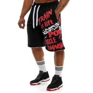 Men New Cotton Shorts Men's loose Short Trousers Fitness Bodybuilding Jogger Mens Brand durable Sweatpants Fitness Workout Sh