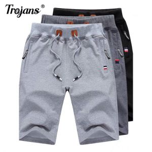2021 Men's Casual Breeches Shorts Cotton Black Men Boardshorts Homme Classic Brand Summer Clothing Beach Shorts Male Clothing