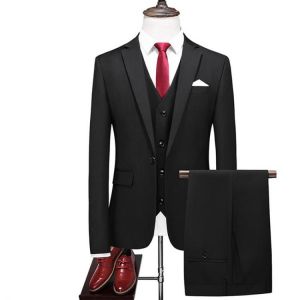 2020 New Arrival Morning suit Wedding Suits For Men Best man's Three Peices Suits (Jacket+Pants+vest) Custom made Black Suits