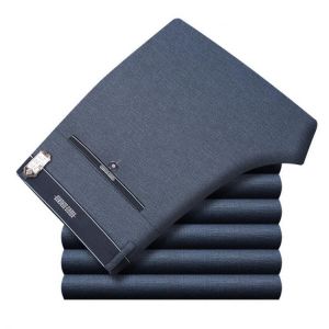 ICPANS Mens Suit Pants Autumn Men Dress Pants Straight Business Office Mens Formal Pants Big Size Classic Trousers Male