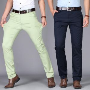 men suit pants casual office high quality cotton trousers business pants for men wedding party dress social trousers Men's pa
