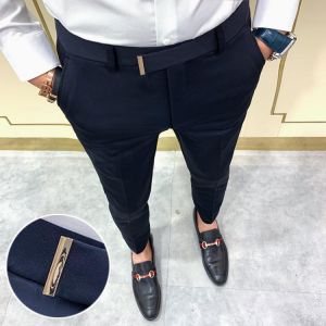 2021 Suit pants spring men's suit pants fashion casual Slim business suit pants men's wedding party work pants classic l
