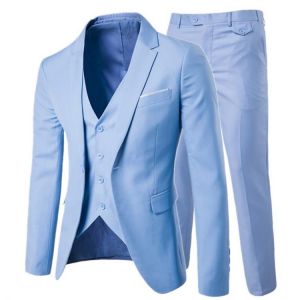 Luxury Men's Suit 3 Piece Men's Wedding Slim Casual Business Men's Suit Large Size Men's Social Banquet Dress 