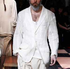 Men Suit Jacket Cotton And Linen Single West Blazers Catwalk Tops Nightclub Tide Breathable Summer Loose White Suit S-6xl