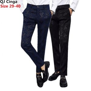 Black Blue Oversized Suit Pants Men's Spring/Autumn New Trousers Wedding Party Pantalones Hombre Fashion Slacks Are Hot Selle