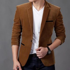 NEW Men Coat Terno Masculino Mens Fashion Brand Blazer British's Style Casual Slim Fit Suit Jacket Male Blazers Plus Size 4XL