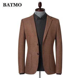 Batmo 2021 new arrival spring&utumn high quality casual blazer men,men's suits jackets ,casual jackets men plus-size  M-4