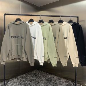 Fw21 men's ESSENTIALS Hoodie Sweatshirt designer brand Jerry Lorenzo rubber printed letter hip hop loose Unisex oversize Hood