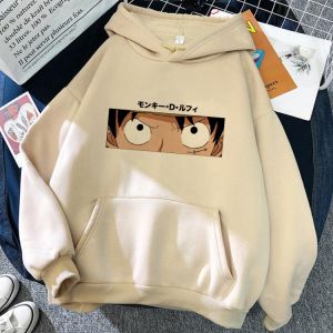 anime Roronoa Zoro Hoodie Women Funny Cartoon Luffy Sweatshirts Ullzang Japanese Anime 90s Graphic Kawaii Sweatshirt Female male