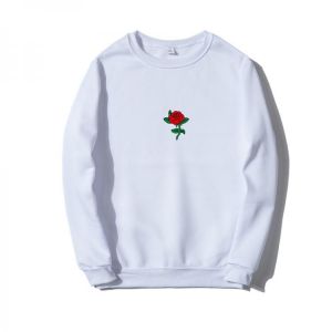 NEW Men Hip Hop Casual Brief Popular Sweatshirts Fashion Man Streetwear Harajuku Autumn Winter Funny Rose Print Hoodie Clothes