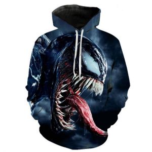 Autumn Venom Hoodie Men's Women's Children Fashion Casual Sweatshirt 3D Print Pullover Street Hip Hop Harajuku Top Men C