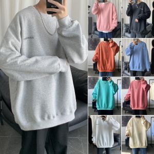 In autumn 2021, loose round neck letter printing pullover is mainly promoted, comfortable and leisure round neck sweater coat