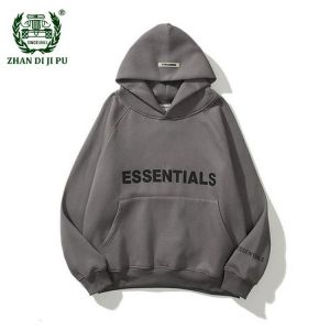 New Men's Essentials Hoodies Sweatshirts Harajuku Hip Hop Letters Printing Fleece Oversized Hooded Pullover Couples Sweatshir