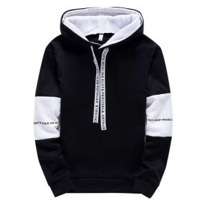 Men's Hoodies Long Sleeve Casual Printing with Letter Sweatshirt New Spring Hip Hop Pullover Sports Top Male Hooded Sweatshir