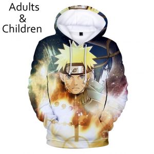 3D Anime Sasuke Hoodies Men Boys Sweatshirt Harajuku Kids Hooded Autumn Winter Pullovers Kakash Hip Hop Child Tracksuits