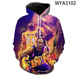 NBA Basketball Star Men's Hoodies Casual Oversized Spring Autumn Women Sweatshirt Long Sleeve 3D Printed Kids Clothes