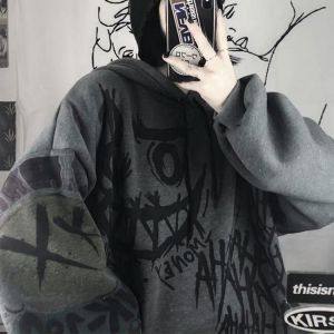 Man 2021 New Fleece Sweatshirts Harajuku Loose Streetwear Top Autumn Spring O Neck Pullover Hoody Mens Long Sleeve Pullovers