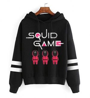 Korean TV Squid Game Hoodies Men Kawaii Cartoon Harajuku 456 Graphic Hoody Unisex Winter Warm Funny Anime Sweatshirts Male 90s