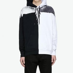 European and American autumn trend MB wings hooded sweater men and women street high street fleece pullover hoodie jacket