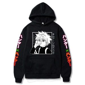 2021 Hot Anime Hunter X Hunter Hoodies Men/women Fashion Hip Hop Harajuku New High Quality killua eyes Hoodies and Sweatshirt