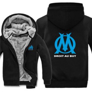 DROIT AU BUT Marseille Hoodies Fashion Jacket Winter Men Wool Liner Thick Marseille Sweatshirts Man Coat