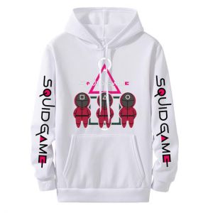 tip Hip Hop Hooded Squid Game Hoodies Men Women Unisex Streetwear Pullovers Harajuku Sweatshirt Autumn Boys Girls Black Tops