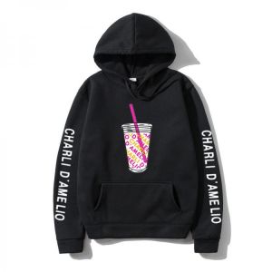 Harajuku Ice Coffee Splatter Hoodies Sweatshirts Men and Women oversized hoodie Charli DAmelio Pullover Unisex Costume Tracksuit