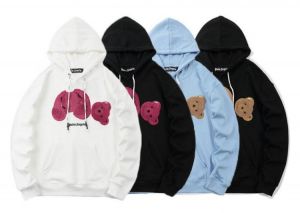 Palm Angels Cartoons Bear Men Women Unisex Lovers models boyfriend gift Fashion Casual Sweatshirt Streetwear Hooded Loose Hoodie
