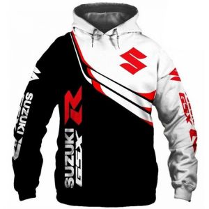 Sudadera con capucha de Suzuki para hombre y mujer, Jersey deportivo con estampado 3D, chaqueta de motocicleta, hip-hop, tendenc