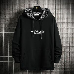 Hip Hop Rock Streetwear 2021 Autumn Spring Fashion Black Green Men'S Hip Hop Long Sleeve Pullover Hoodies Sweatshirts Clothes