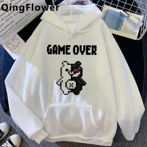 Danganronpa Monokuma Mikan Tsumiki hoodies men plus size printed male hoddies hoody printed anime