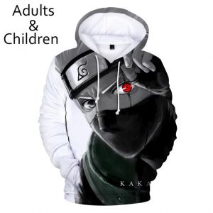 Men-clothing 3D Anime Clothes Hatake Kakashi Hoodies Men Boys Sweatshirt Akatsuki Itachi Kids Hoody  Y2K Kids Top