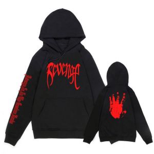 Xxxtentacion Revenge Hoodies Men/Women Sweatshirts Rapper Hip Hop Hooded Pullover Sweatershirts Male/Women Clothes Hoodie Men