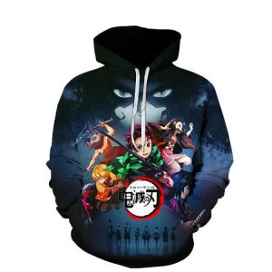 Hoodie Demon Slayer Men Nezuko Zenitsu 3D Print Casual JUMP COMICS Harajuku Japan Anime Hoodie oversize top