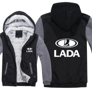 Hoody Russia Car LADA Hoodies Men Pullover Wool Liner Jacket LADA Sweatshirts  Fashion Coat