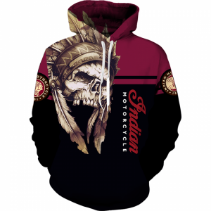 Indian Style Skull 3D Hoodie Sports Pullover Unisex Autumn/Winter Outdoor Casual Fashion Top Coat