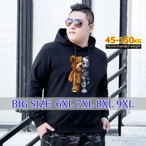 9xl Oversize Hoodie Bear Funny Hip-hop Men's Hoodie Hero Viking Artist Painting Fashion Autumn/Winter Sweatshirts 6xl 7xl 8xl