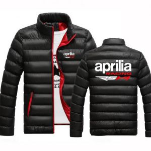 Motorcycle Aprilia 2021 New MenJackets Warm Outwear Brand Slim Men's Casual Cotton Sports Padded Harajuku Hoodies Coats