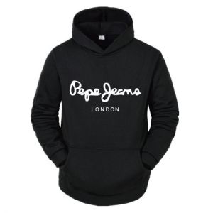 Spring and Autumn Elegant Pepe Print Hoodie Streetwear Men's Warm Pullover Sweatshirt Long Hooded Sweatshirt Long Sleeve Fash