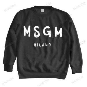 cotton sweatshirt male hoody Men MSGM hoodies autumn Brand Letter Printed Tops warm warm hoody bigger size