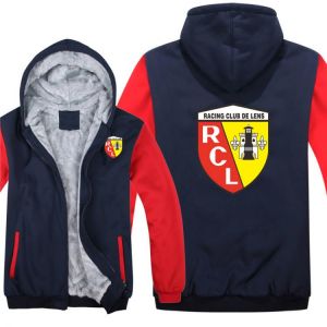 Euro Club Rc Lens Hoodies Fashion Jacket Winter Men Thick Rc Lens Football Sweatshirts Coat