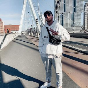 Fw19 classic Jerry Lorenzo fashion brand ESSENTIALS Hoodie Sweatshirt cotton rubber lettered logo hip hop loose Unisex Hoodie