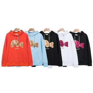 Palm Angels Cartoon Little Bear Men Women Lovers Fashion Streetwear Hooded Loose Hoodie Sports Jacket Sweatshirt boyfriend gift
