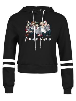 Women Men My Hero Academia Friends Polerone Bluza Damska Korean Clothes Streetwear Sweatshirt Tops