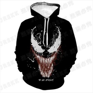 2021 New Venom Hoodies Fashion Men Women Children Casual 3D Print Sweatshirt Cool Pullover Tops Unisex Clothes