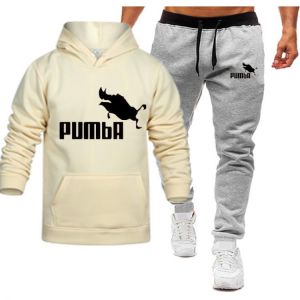 Sportswear suit Men's fashion Hoodie suit Brand print autumn/winter casual hoodie + pants men's suit Sportswear two-piec