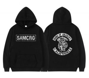 Sons of Anarchy SAMCRO Double Sided Print Streetwear Men Womnen Harajuku Brand Design Hoodie Mens Oversized Hoodies Sweatshirt