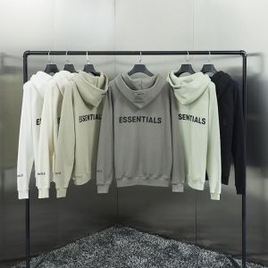 Fw19 classic trend brand Kanye West ESSENTIALS zipper Hoodie Sweatshirt rubber lettered hip hop loose Unisex oversize Hoodie