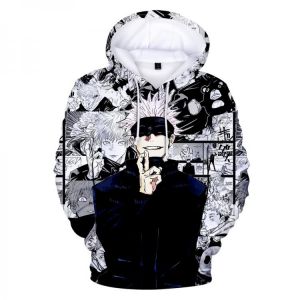 New Anime Hoodies Jujutsu Kaisen 3D Print Sweatshirt Men Women Fashion Oversized Hoodie Harajuku Hip Hop Pullover Coats Clothing