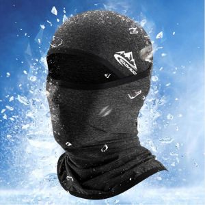 Summer Cool Ice Silk Balaclava For Men Multi-function Riding Full Face Cover Outdoor Breathable Anti-dust Sun-proof Hood Hat New